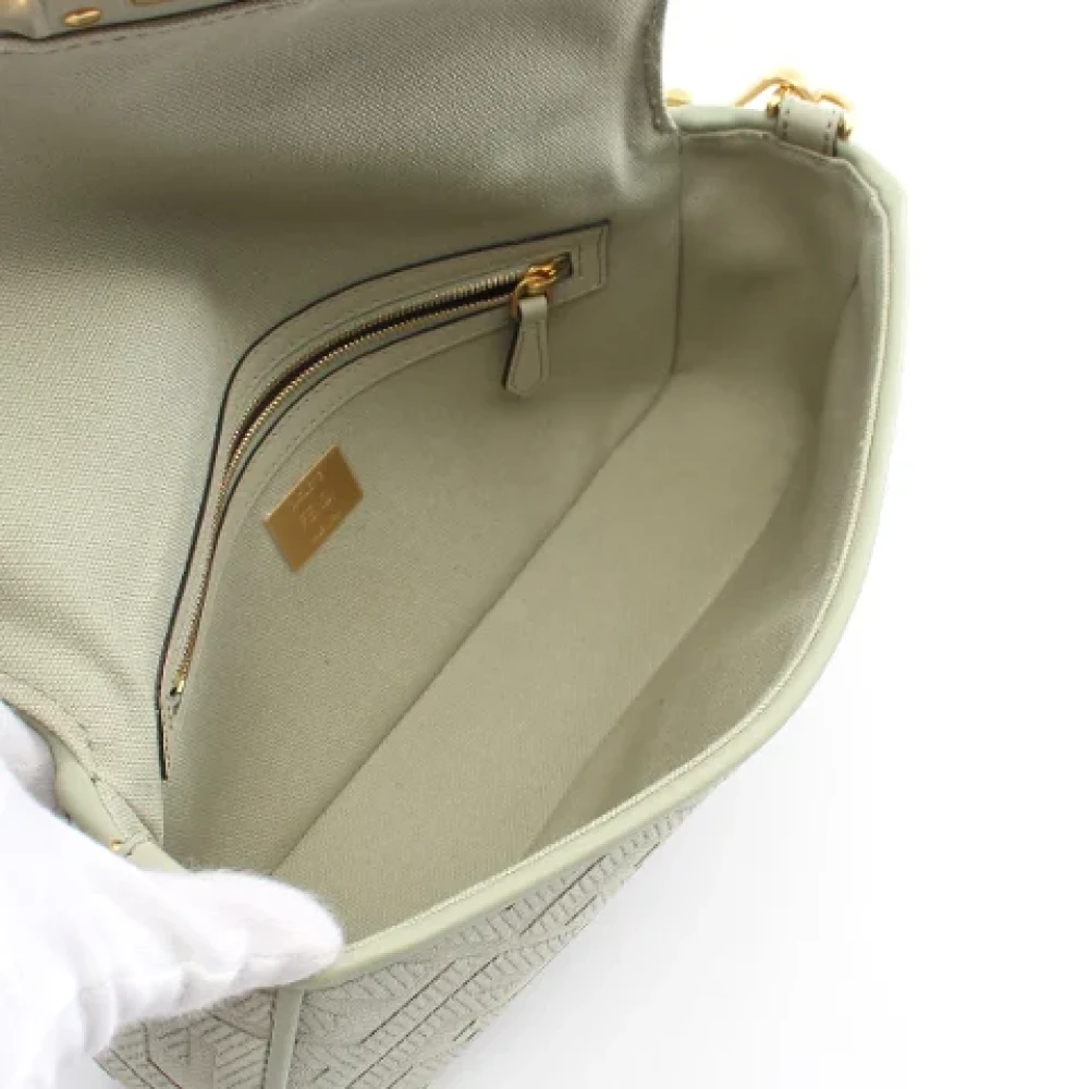 Fendi Vintage Pre-owned Leather fendi-bags Green Dames