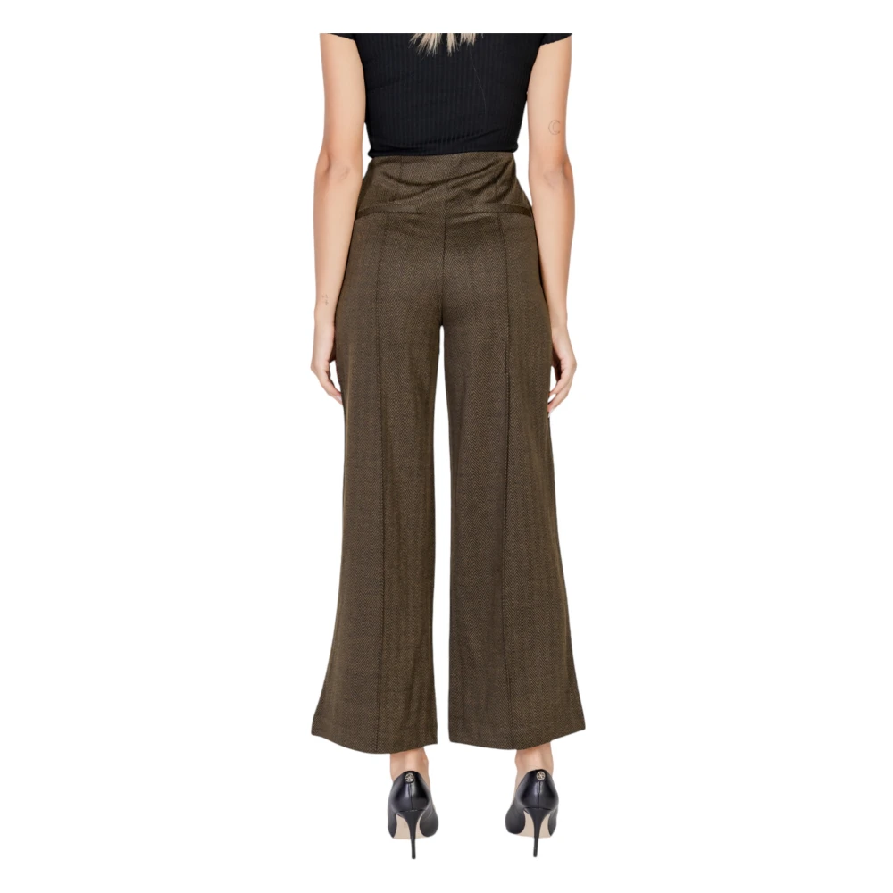 Ichi Herfst Winter Damesbroek Green Dames
