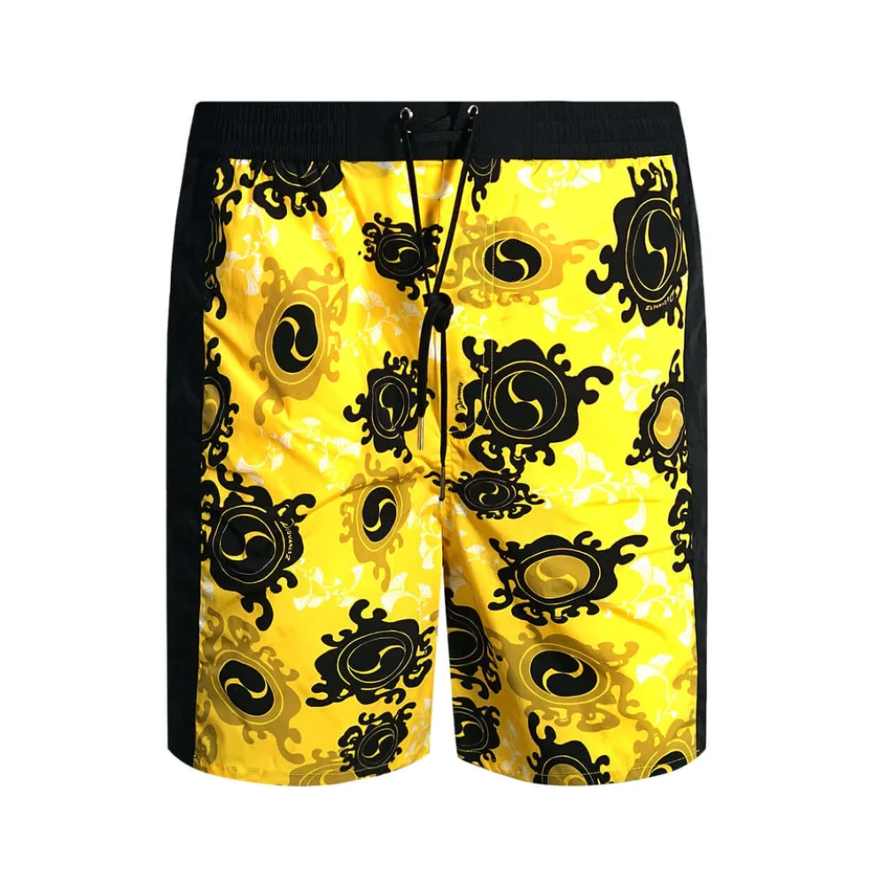 Dsquared2 Gedrukte Heren Strandkleding Shorts Zwemkleding Black Heren