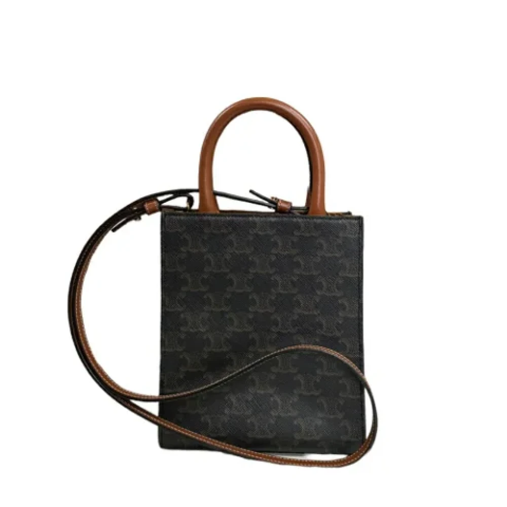 Celine Vintage Pre-owned Coated canvas celine-bags Black Dames