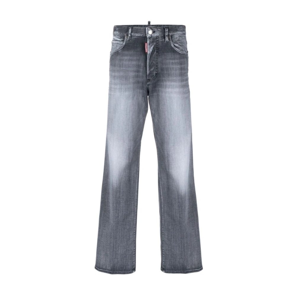 Dsquared2 Svarta Straight Jeans för Kvinnor Gray, Dam
