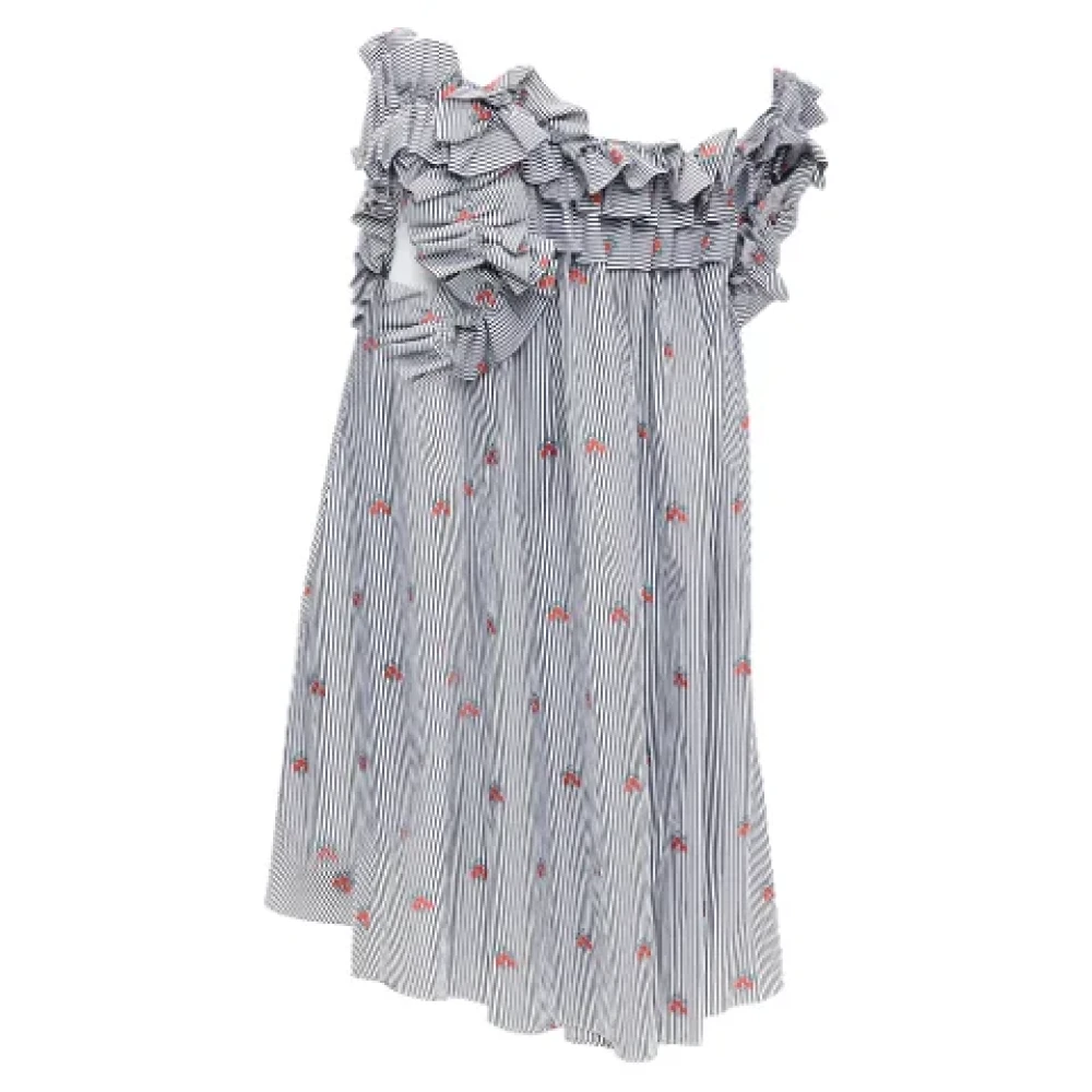 alexander mcqueen Cotton dresses Blue Dames