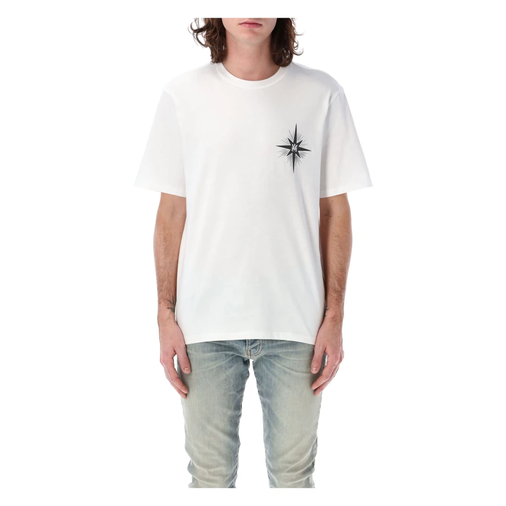 Amiri Starburst Tee Ivory Grafisch Logo White Heren