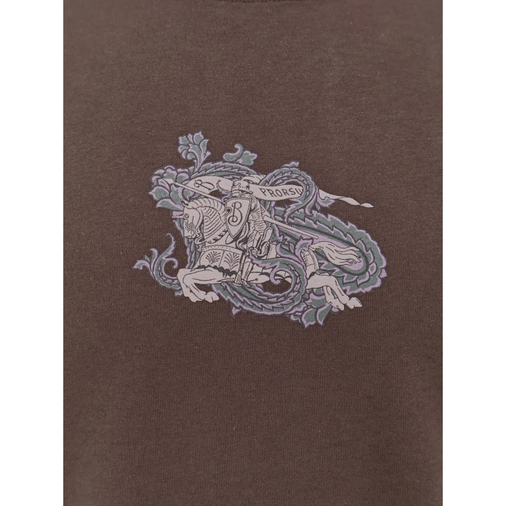 Burberry Equestrian Knight Design T-shirt Brown Heren