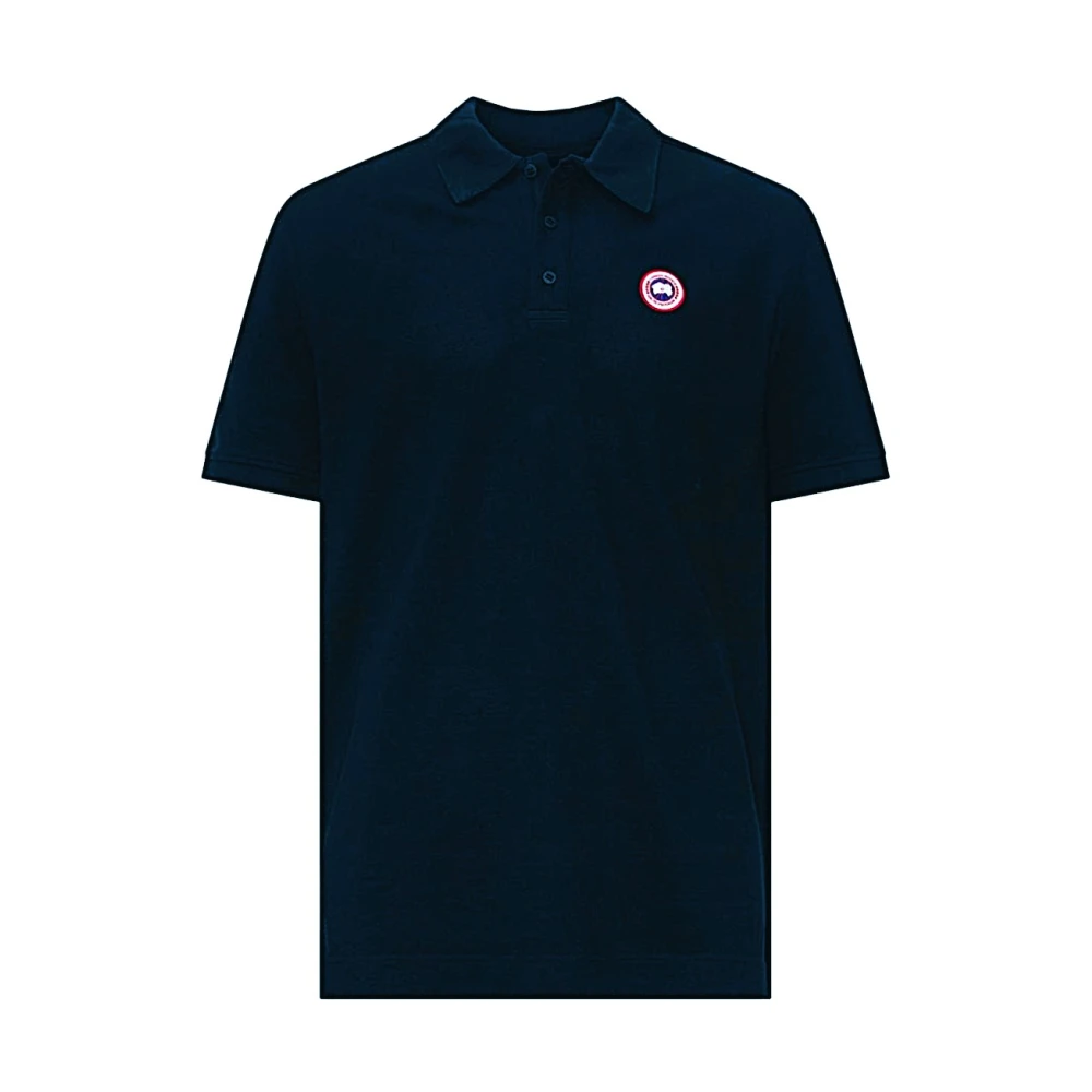 Canada Goose Stijlvolle Polo Shirt voor Mannen Blue Heren