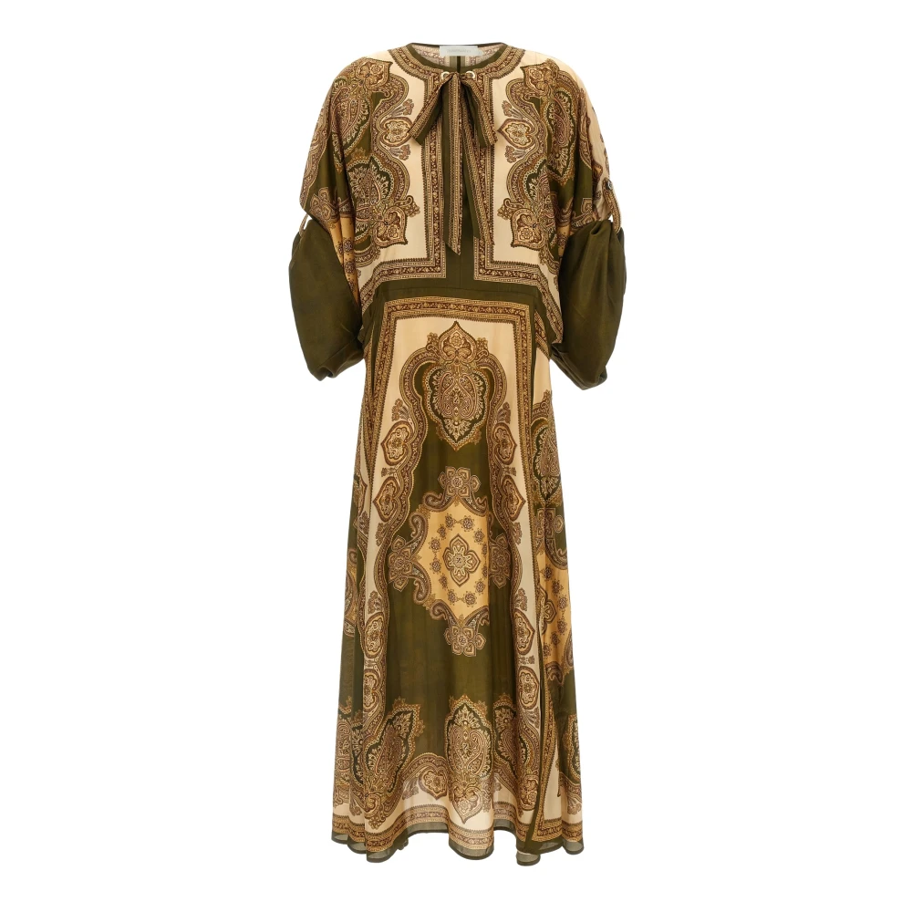 Zimmermann Multicolor Maxi Dresses, Female, M, Mahon Midi Dress
