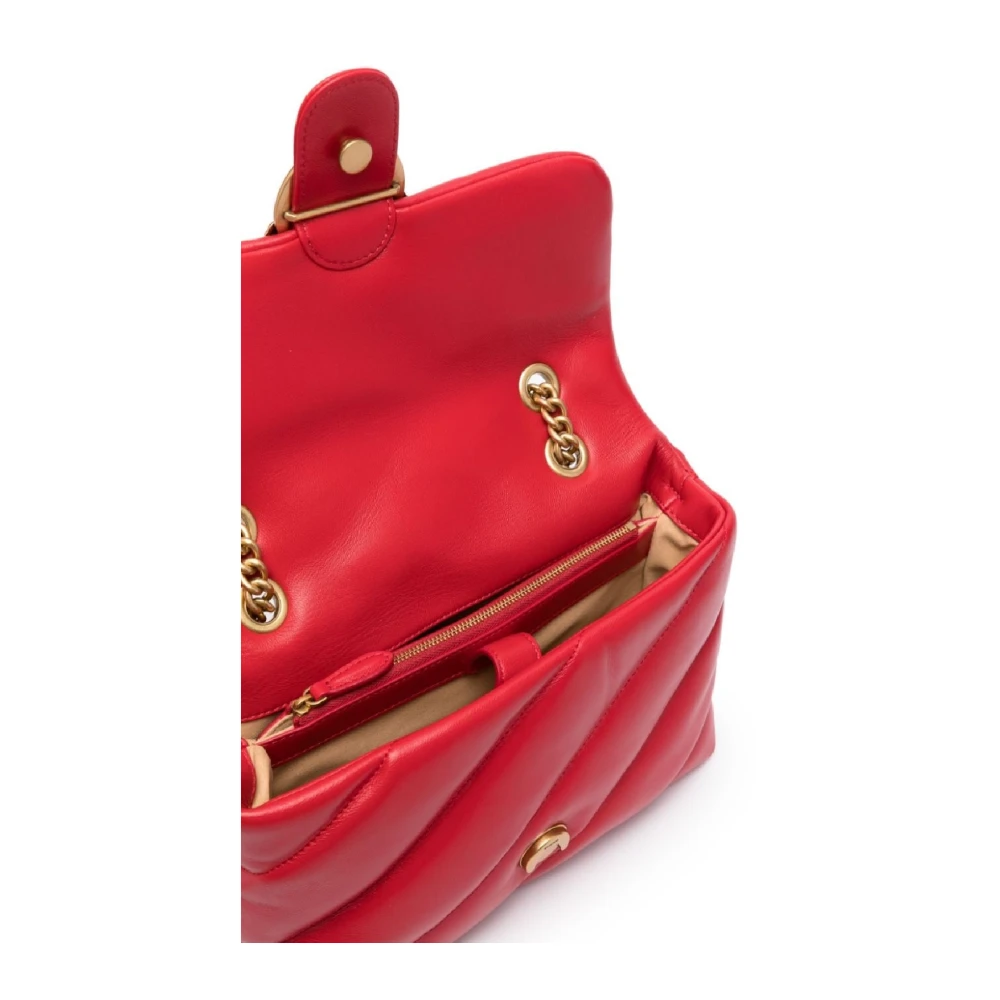 pinko Rode Love Puff Schoudertas Red Dames