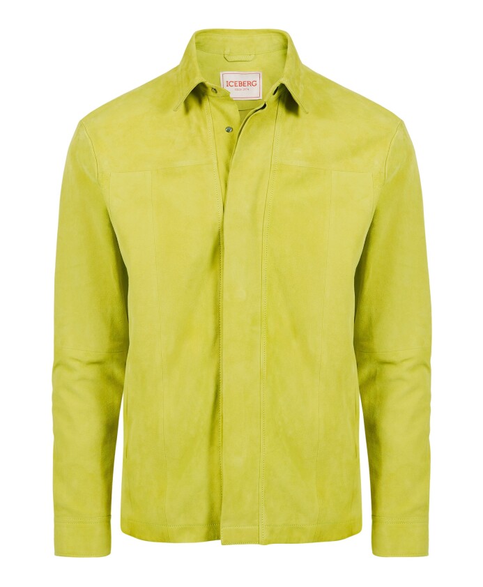 limoenkleurig-regular-fit-suede-overhemd-met-iceberg-logo