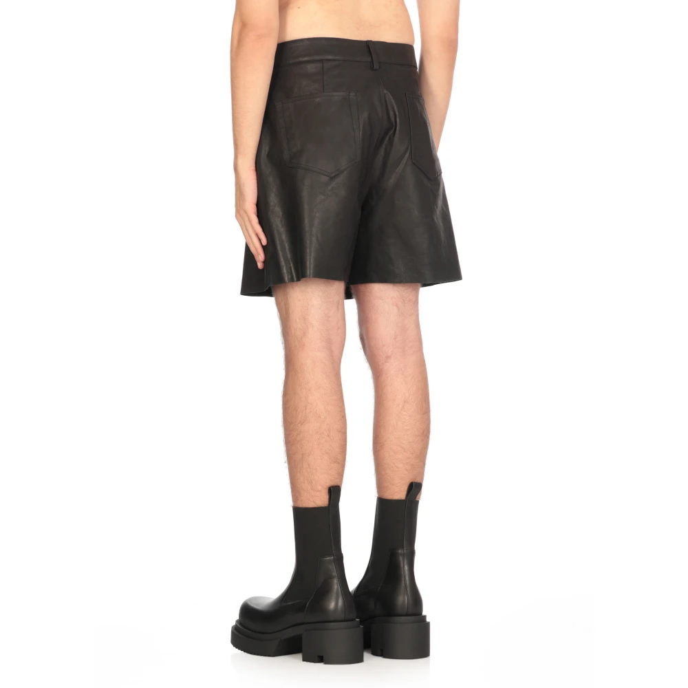 Rick Owens Geth Cutoffs Bermuda Shorts Black Heren