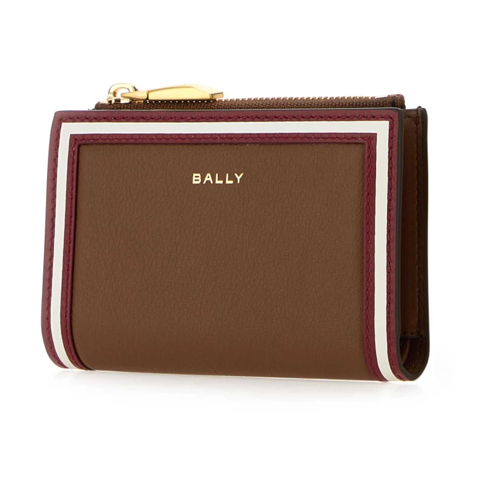 Bally Stijlvolle kameel leren portemonnee Brown Dames