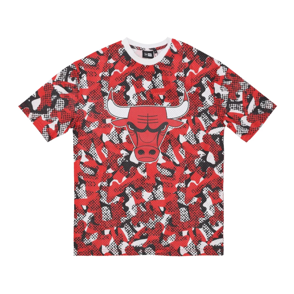 new era Chicago Bulls Mesh Oversize Tee Multicolor Heren