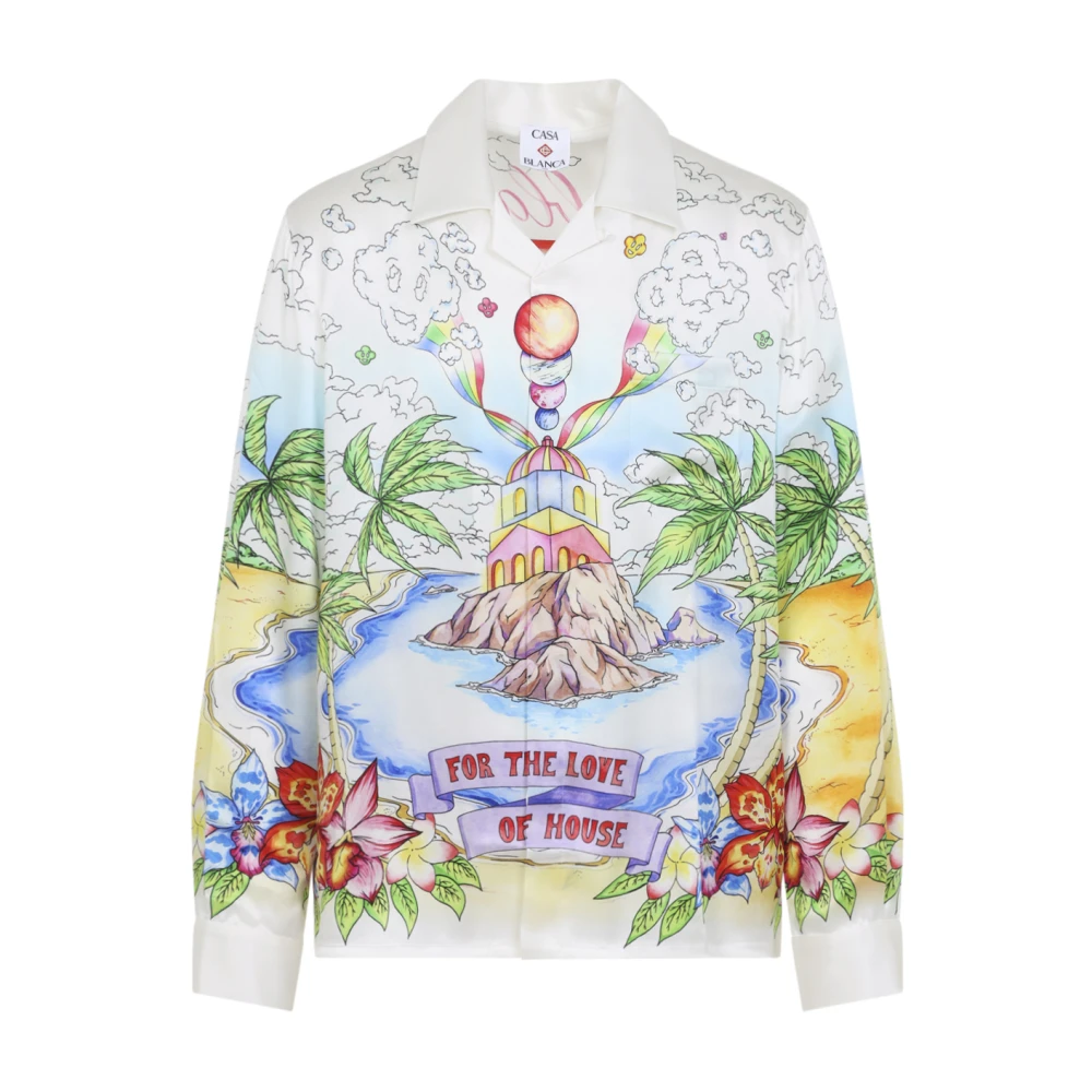 Casablanca , Shirts, Male, Multicolor, S, Mss26sh00602 Better Days