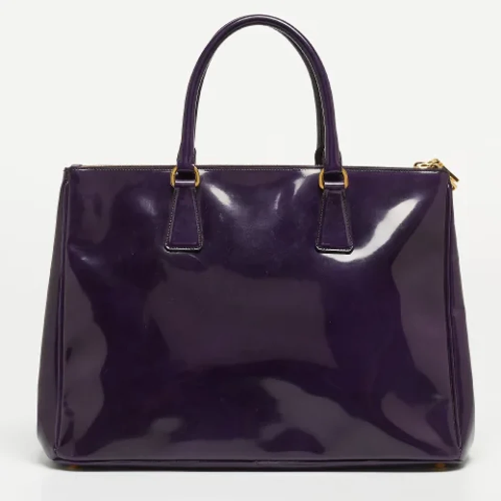 Prada Vintage Pre-owned Leather totes Purple Dames