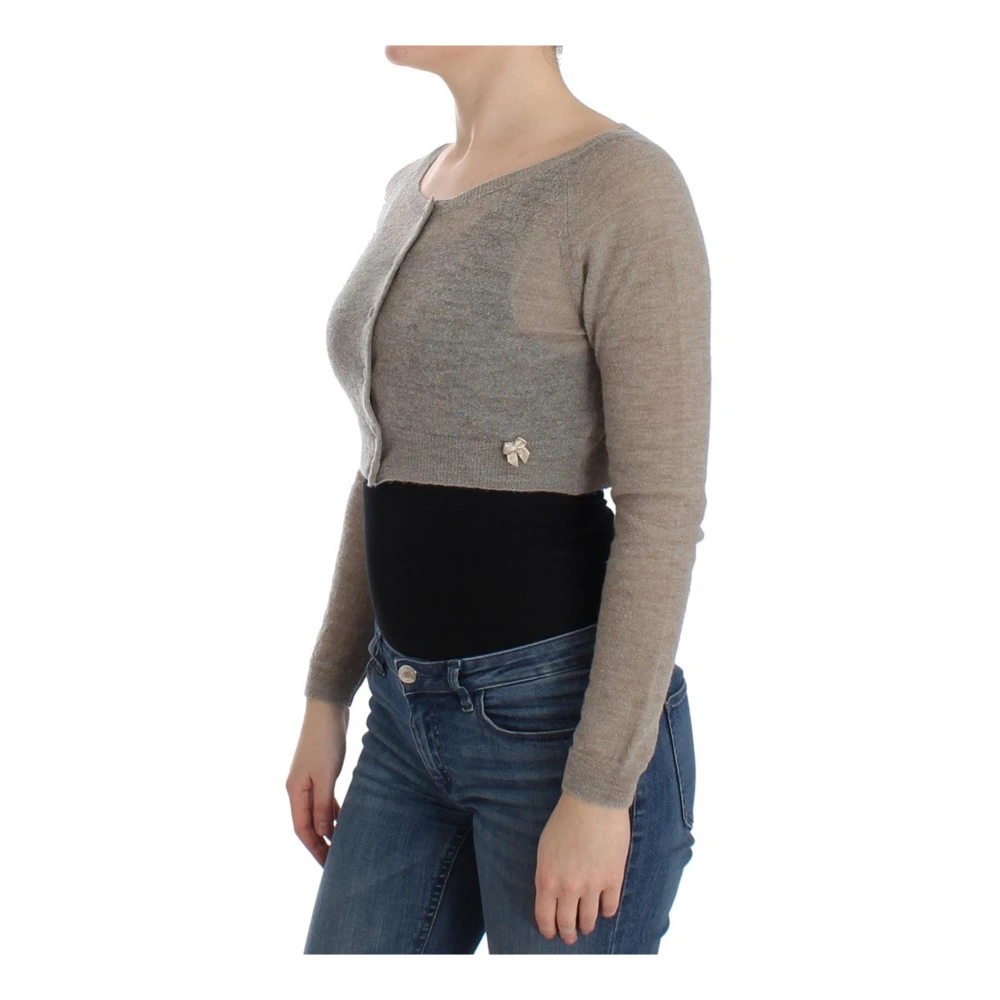 Ermanno Scervino Beige Cropped Vest Stijlvolle Elegantie Beige Dames