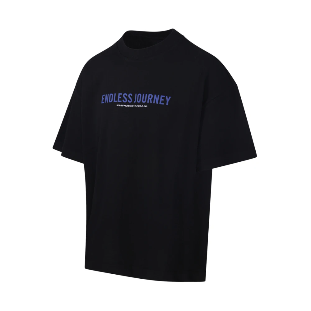 Emporio Armani Zwart T-shirt 0999 Black Heren