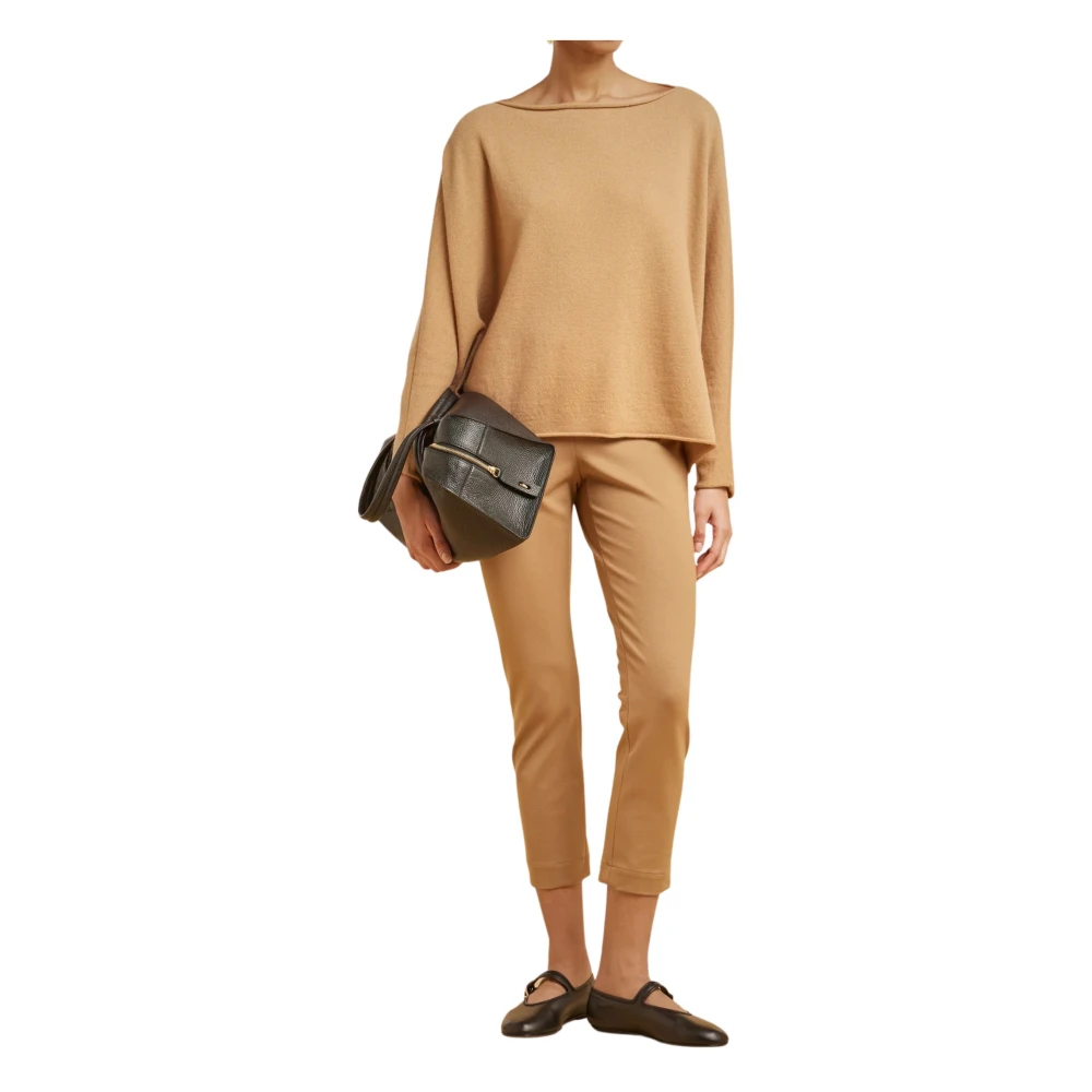 Liviana Conti Kasjmier Boothals Trui Beige Dames