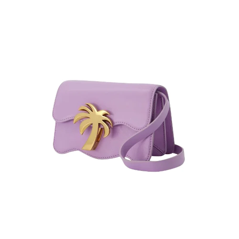 Palm Angels Leather shoulder-bags Purple Dames