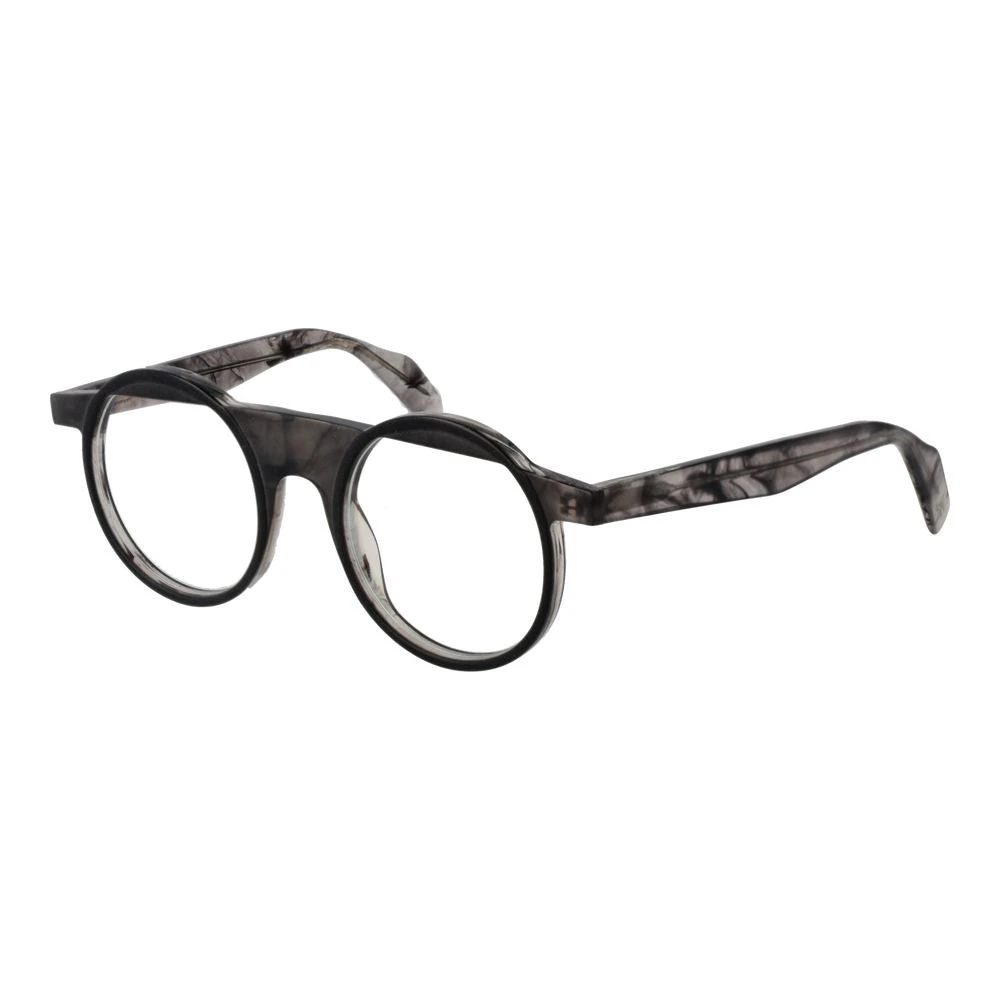 Yohji Yamamoto Men's Gray Grey Optical Frames Round Style - Glasses - One Size - Accessories