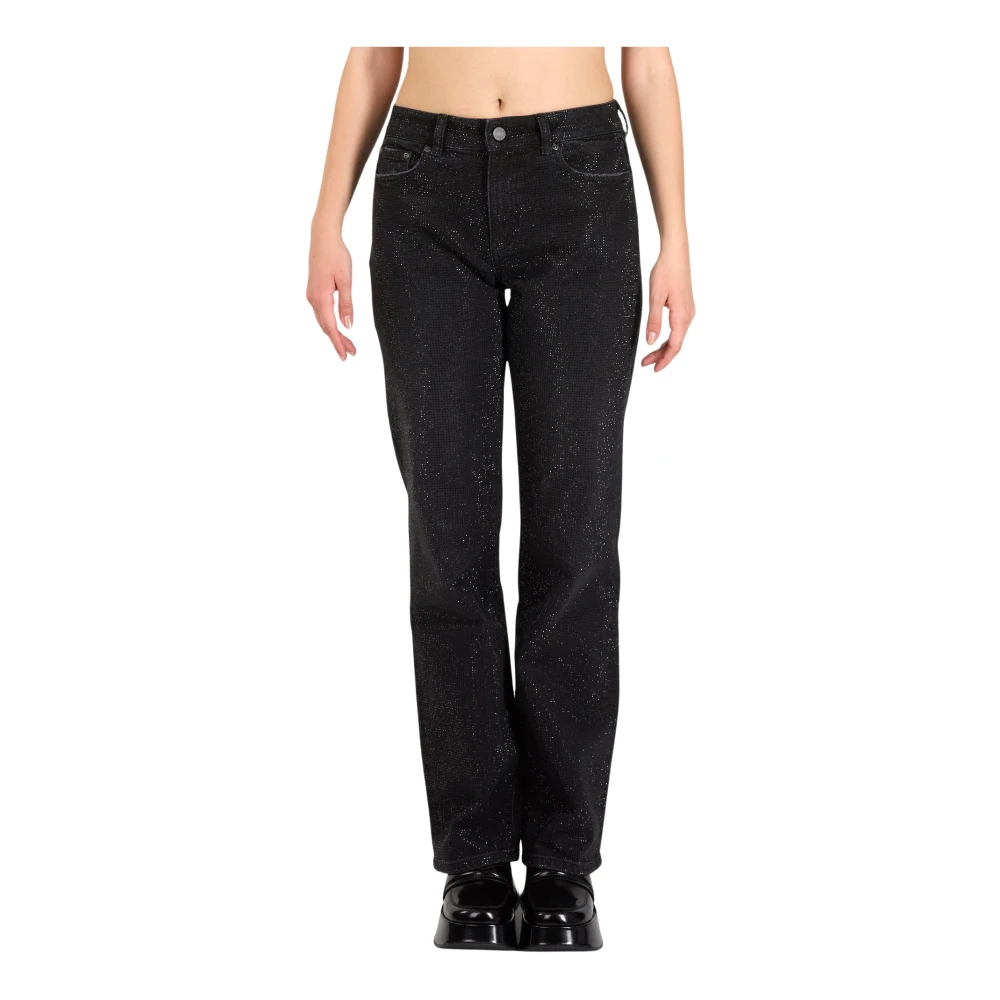 Purple Brand Kristal Slim Straight Denim Jeans Black Dames