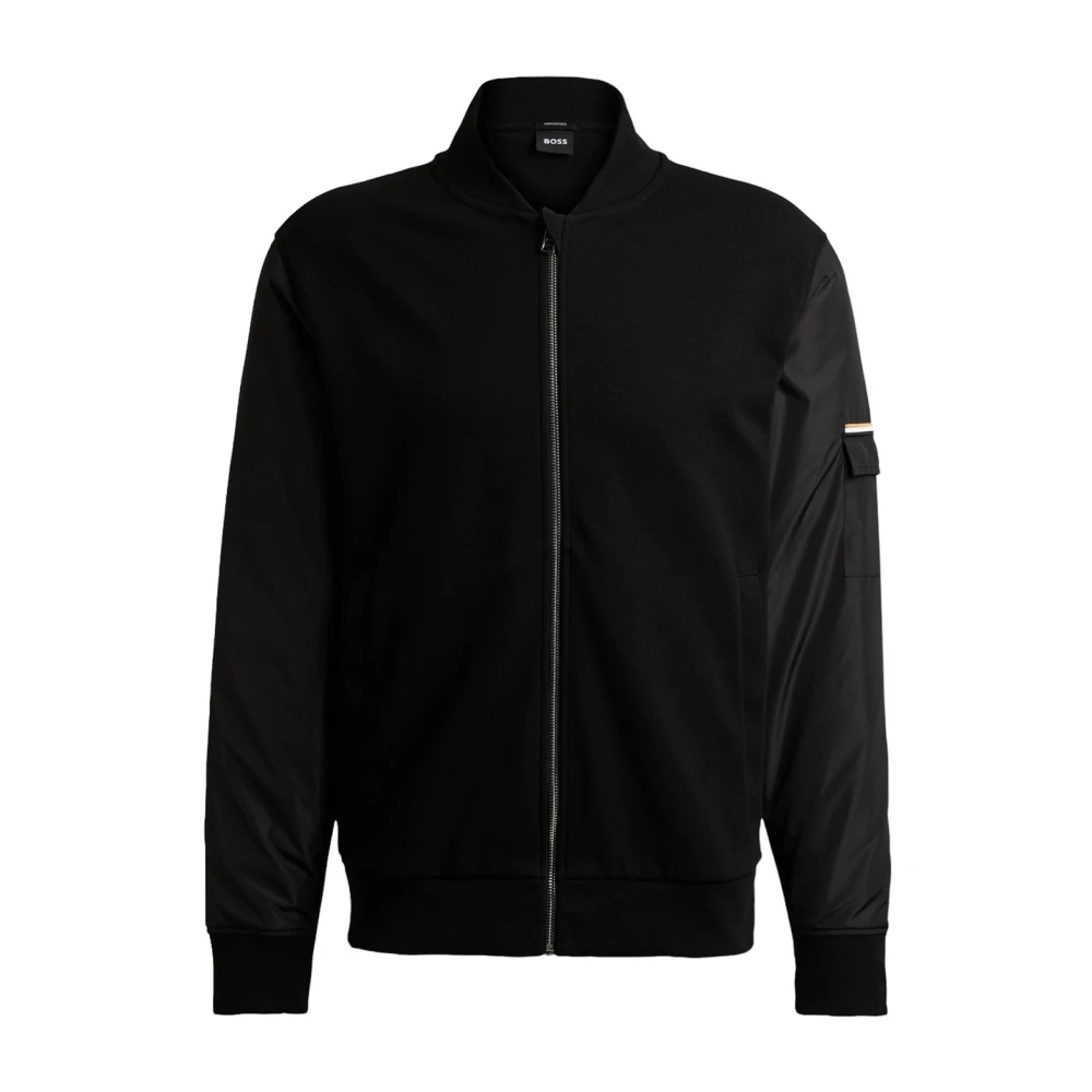 Boss Zwarte C-Skiles Sweatshirt Black Heren