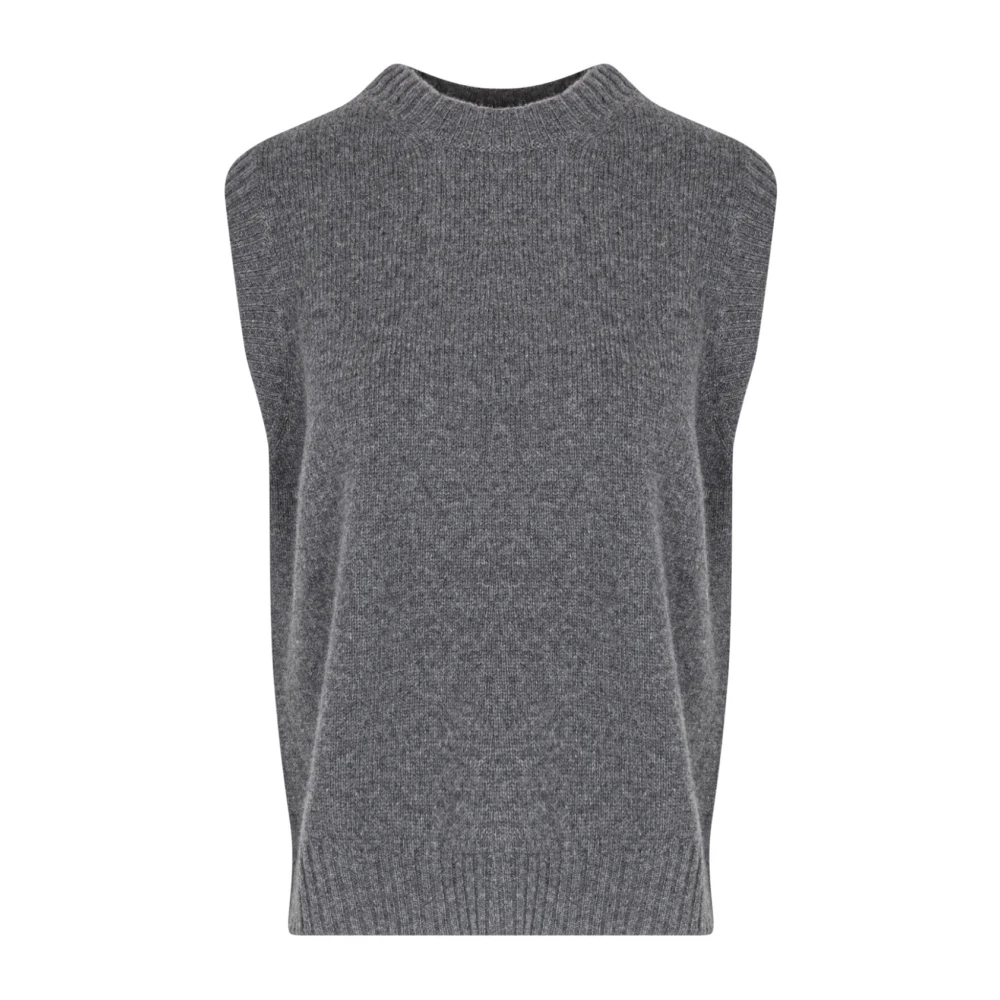Daniele Fiesoli Fleece Vest Gray Dames