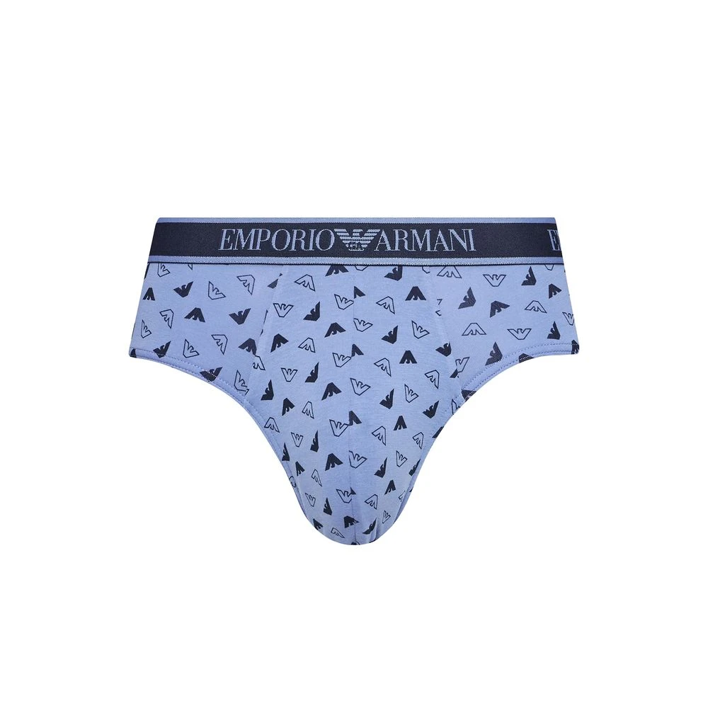 Emporio Armani Blauw Katoenen Ondergoed Collectie Herfst Winter Blue Heren