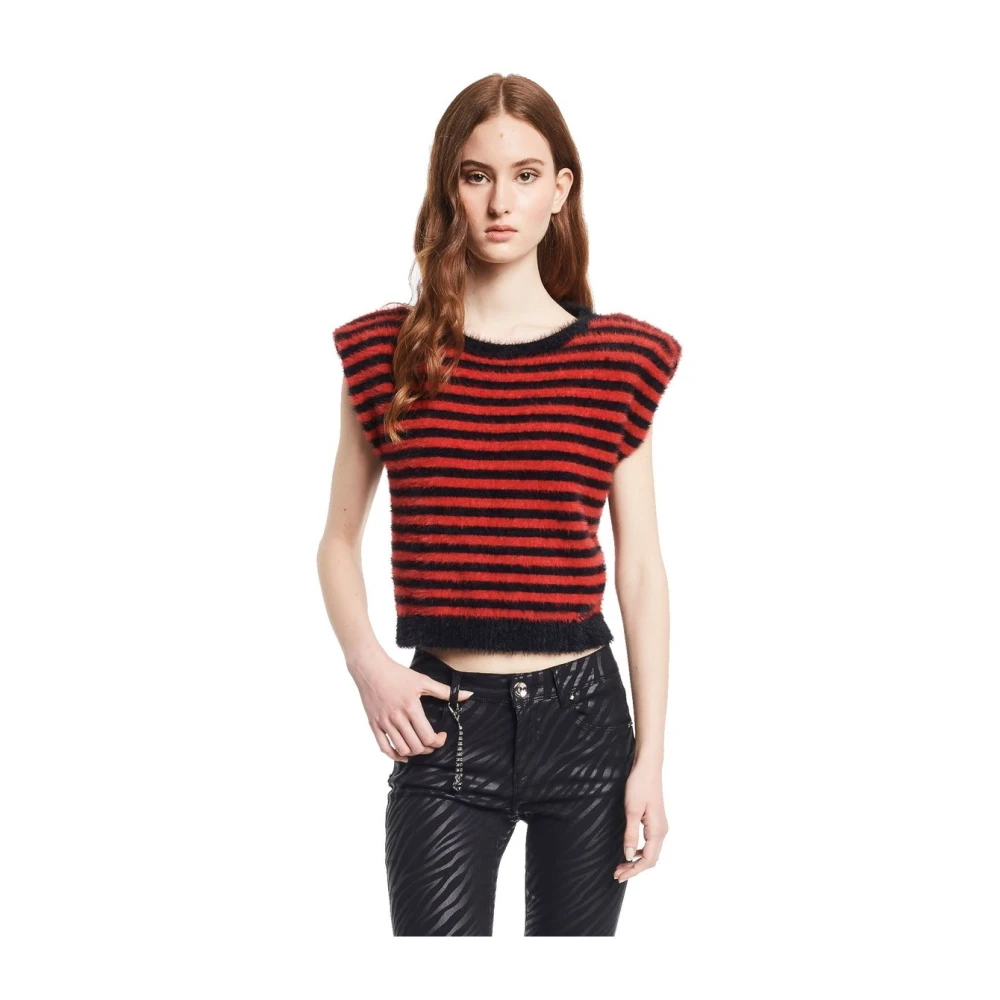 Gaudi Ronde hals T-shirt Red Dames