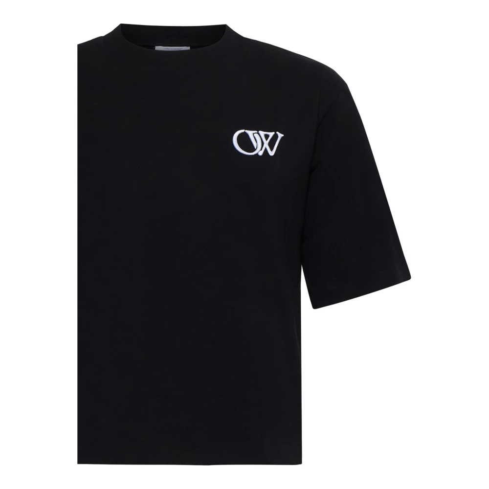 Off White Zwarte T-shirts en Polos Black Dames