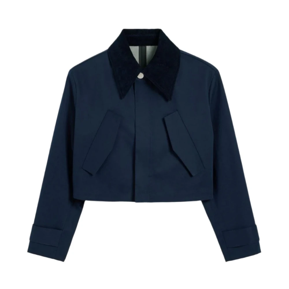 Ami Paris Cropped Canvas Jack Blue Dames