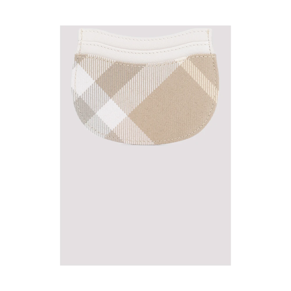 Burberry Beige Check Creditcardhouder Multicolor Dames