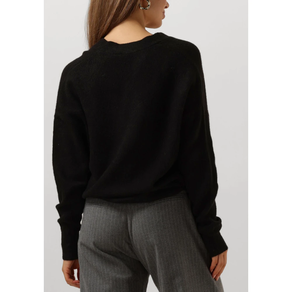 Summum Woman Zwart Wol Cardigan Blend Gebreid Black Dames