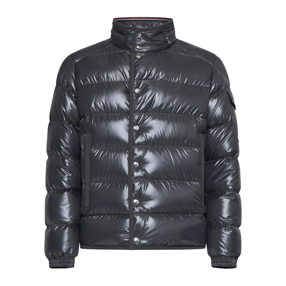 Moncler Grijze Gewatteerde Donsjas Gray Heren