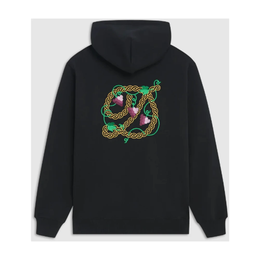 Drole de Monsieur Raisin Hoodie in Zwart Black Heren