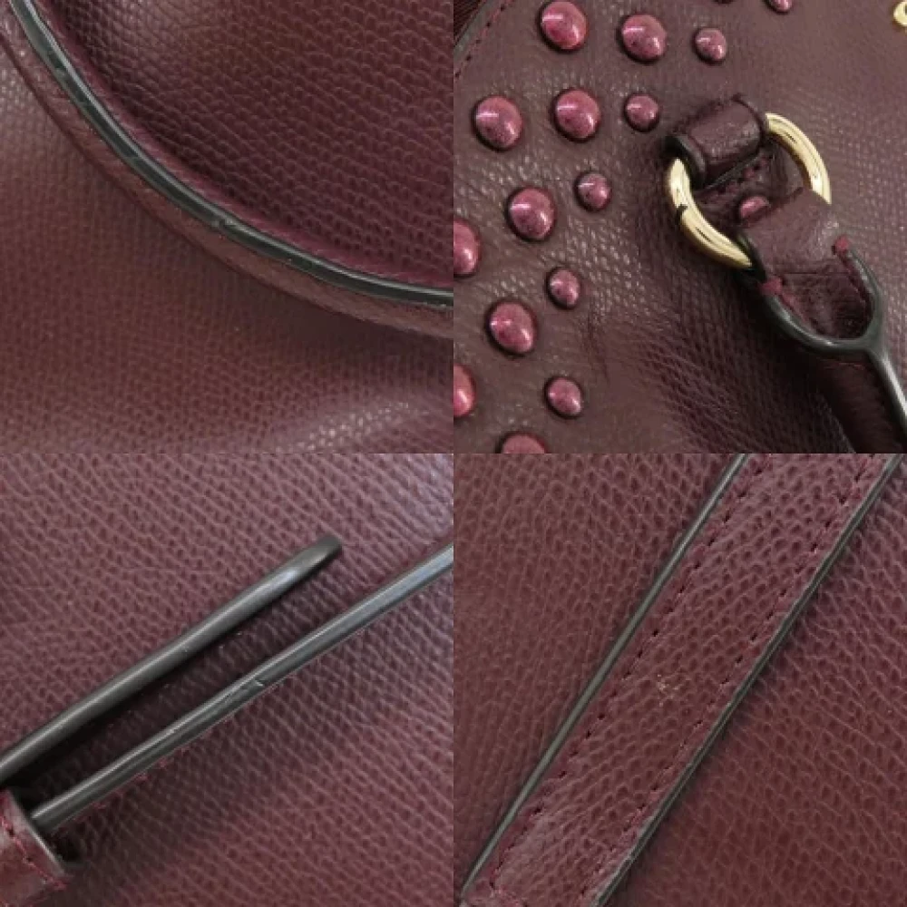 Coach Pre-owned Leather handbags Red Dames