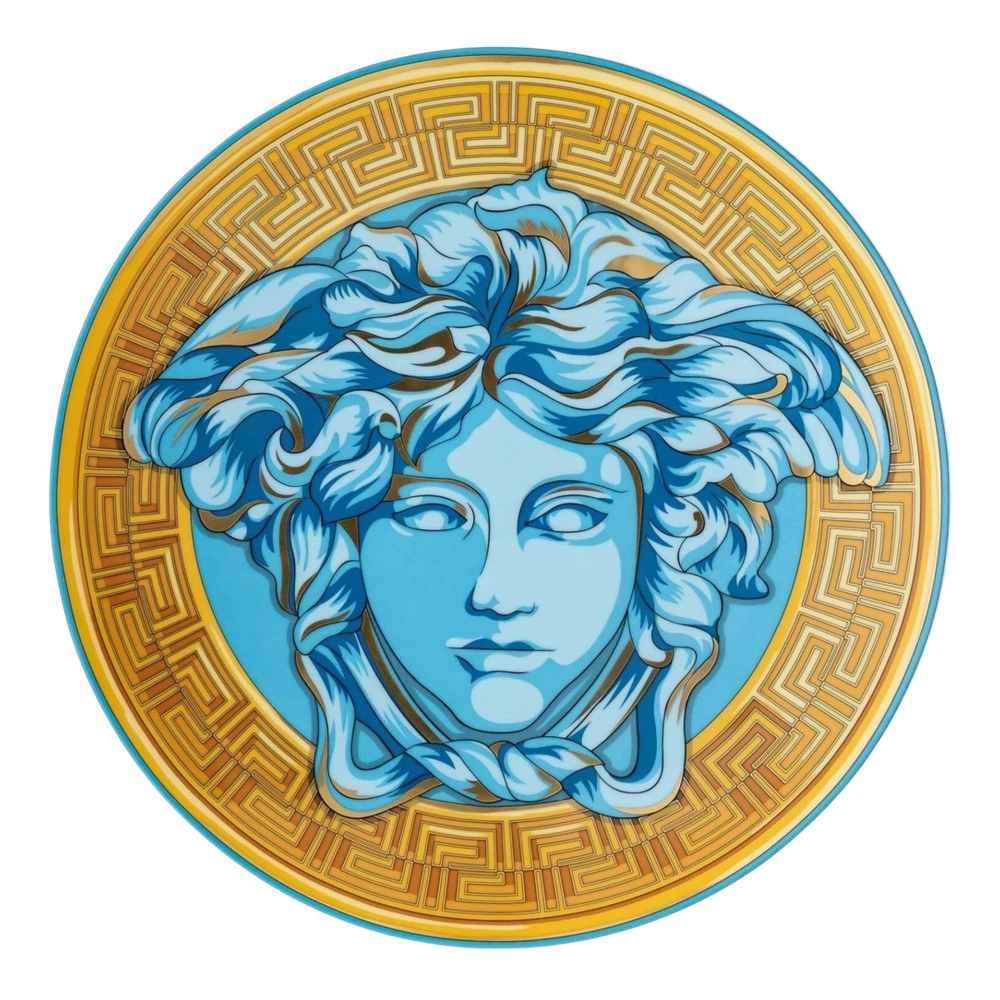 Versace Blauw Plaatskaarthouder Blue Unisex