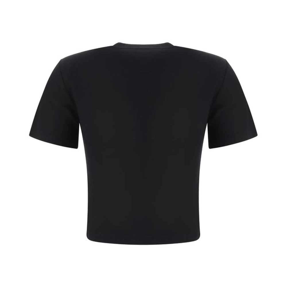 Amiri Geborduurd Logo Baby T-Shirt Black Dames