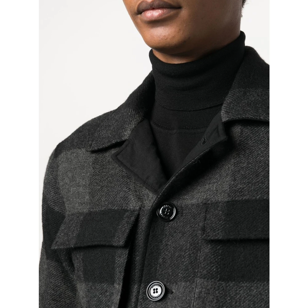 Aspesi Casual overhemd met klepzakken Gray Heren