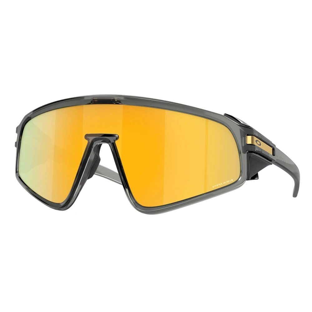 Oakley Gray Sunglasses, Unisex, 35 Mm, Latch Panel Sunglasses