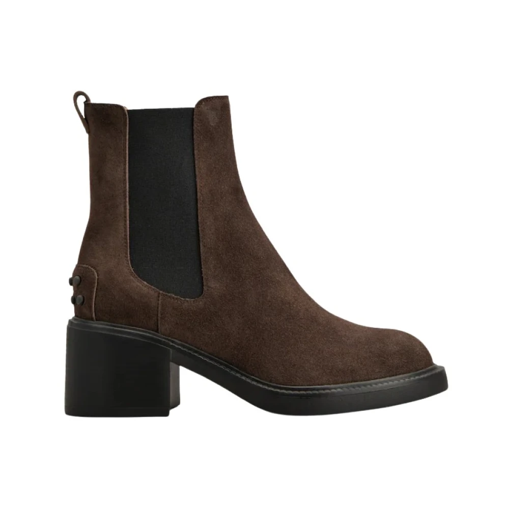 Tod's Women's Brown Suede Ankle Boots