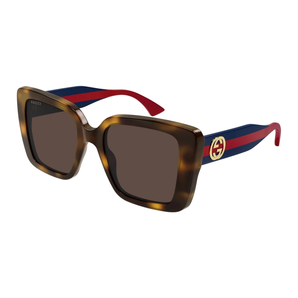 Gucci Women's Brown Square Frame Sunglasses - Sunglasses - 53 Mm - Accessories