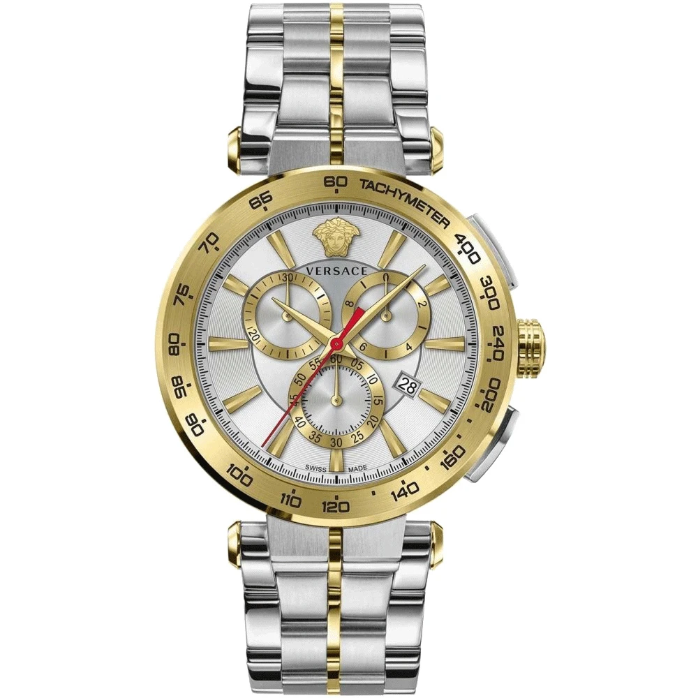 Versace AION VE6CA04 23 Herren Armbanduhr Chronograph Quarz 45 mm Edelstahl - Bild 5