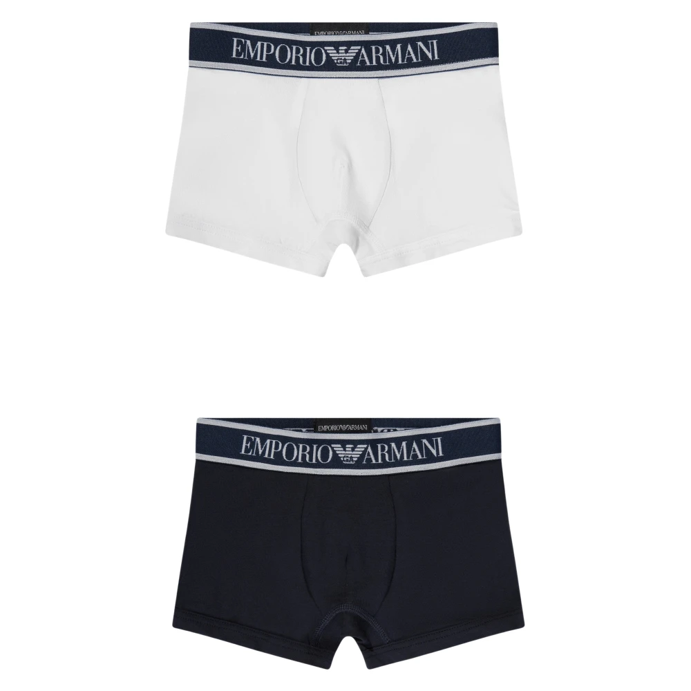 Emporio Armani Men's Blue 2 Pack Boxer Shorts Set