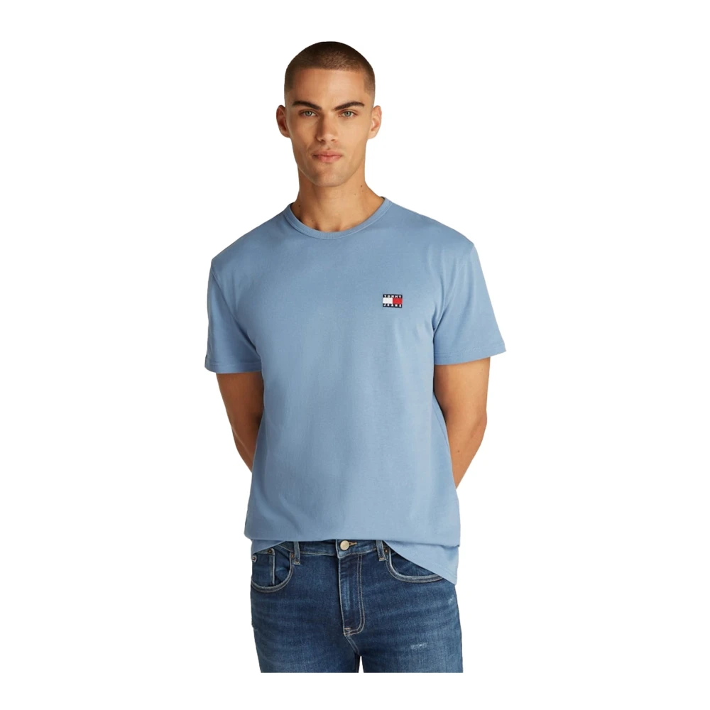 Tommy Jeans Blauw Regular Fit Katoenen T-shirt Blue Heren