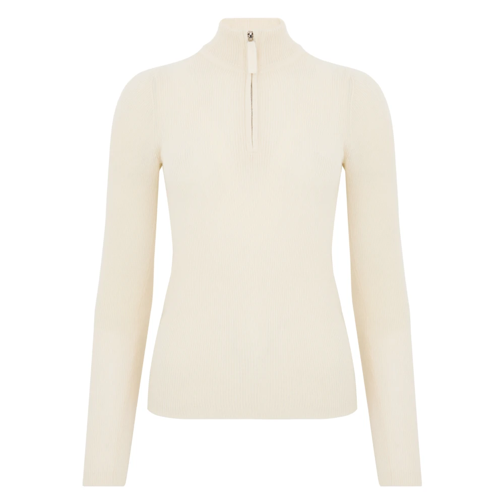 Absolut Cashmere Beige Cashmere Zip-up Sweater Beige Dames