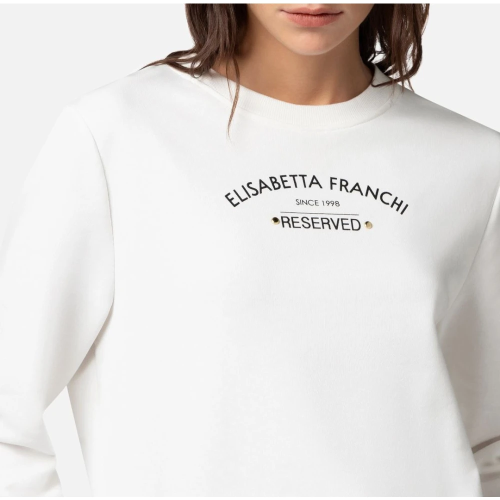 Elisabetta Franchi Sweatshirts White Dames