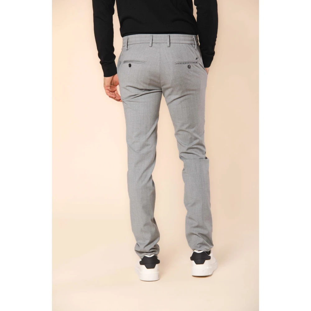 Mason's Extra Slim Fit Wol Chino Jogger Broek Gray Heren