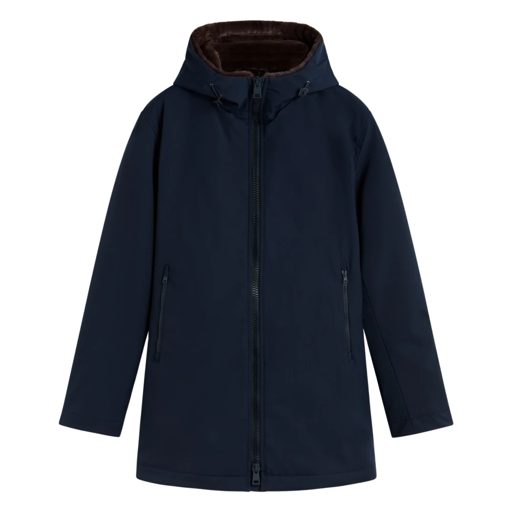 Herno Elegante Functionele Parka met Donsvulling Blue Heren
