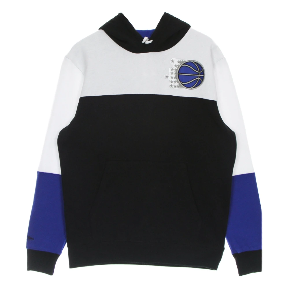 Mitchell & Ness NBA Fusion Fleece Hoodie Zwart Wit Black Heren