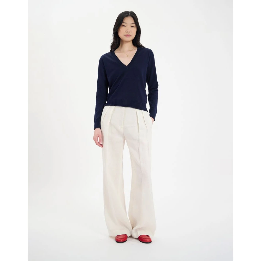 Ines De La Fressange Paris Angelica katoenen trui Blue Dames