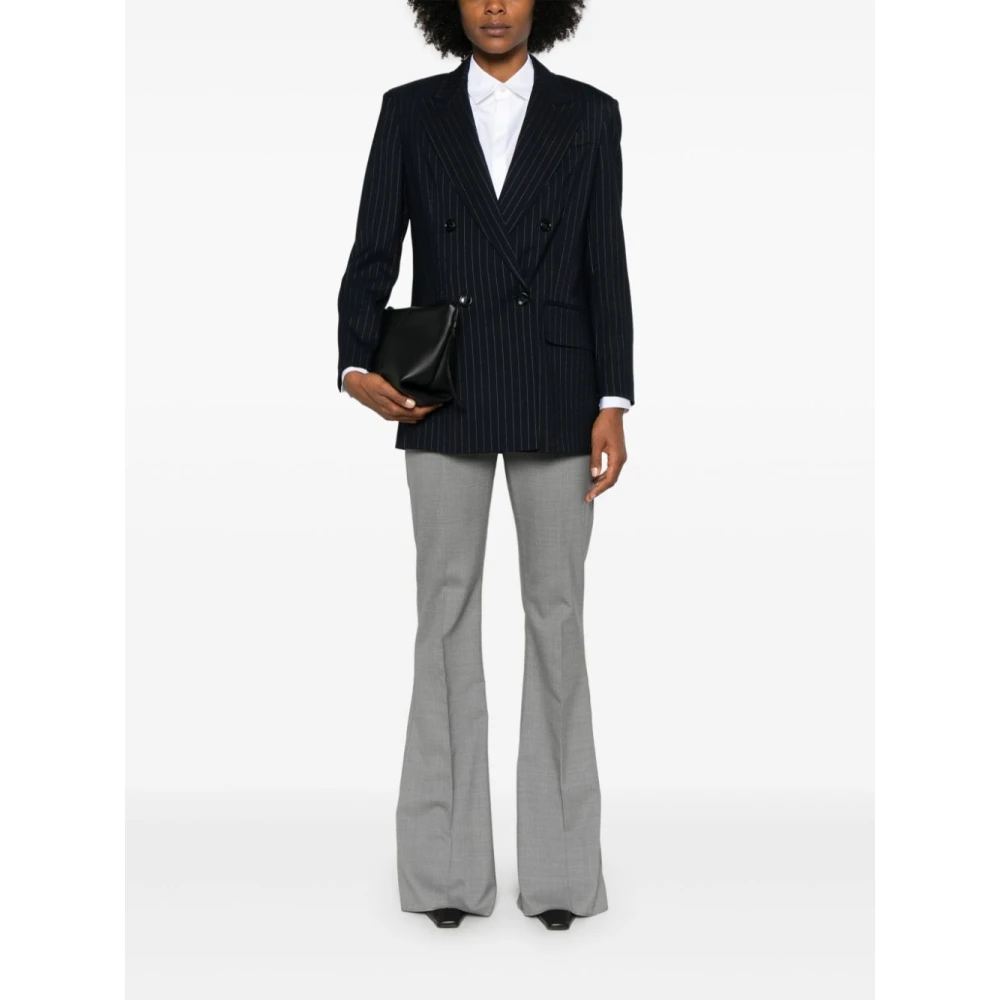 Max Mara Blauwe Wollen Jas Dames Buitenkleding Blue Dames